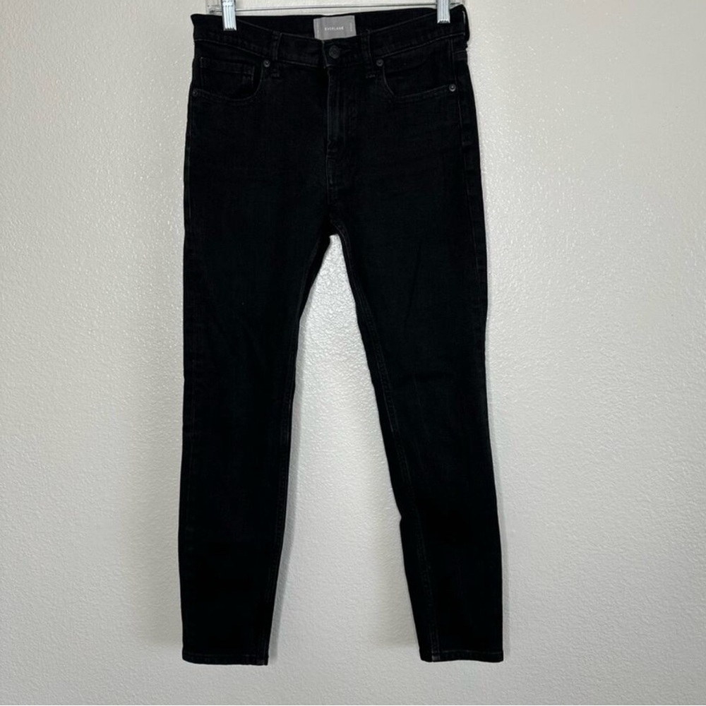 Everlane High Rise Black Skinny Jeans 28